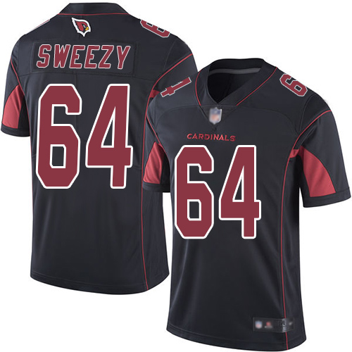 Arizona Cardinals Limited Black Men J.R. Sweezy Jersey NFL Football #64 Rush Vapor Untouchable->arizona cardinals->NFL Jersey